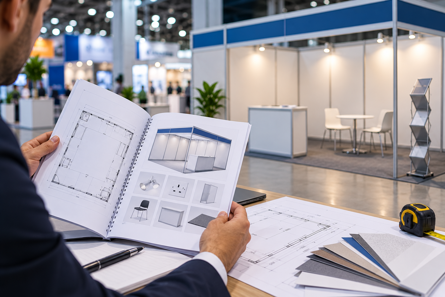 Exhibitor manual checklist for shell scheme booth design and exhibition planning.