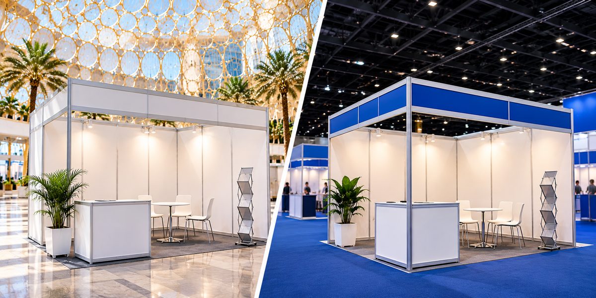 Expo City Dubai vs DWTC Shell Scheme Booth