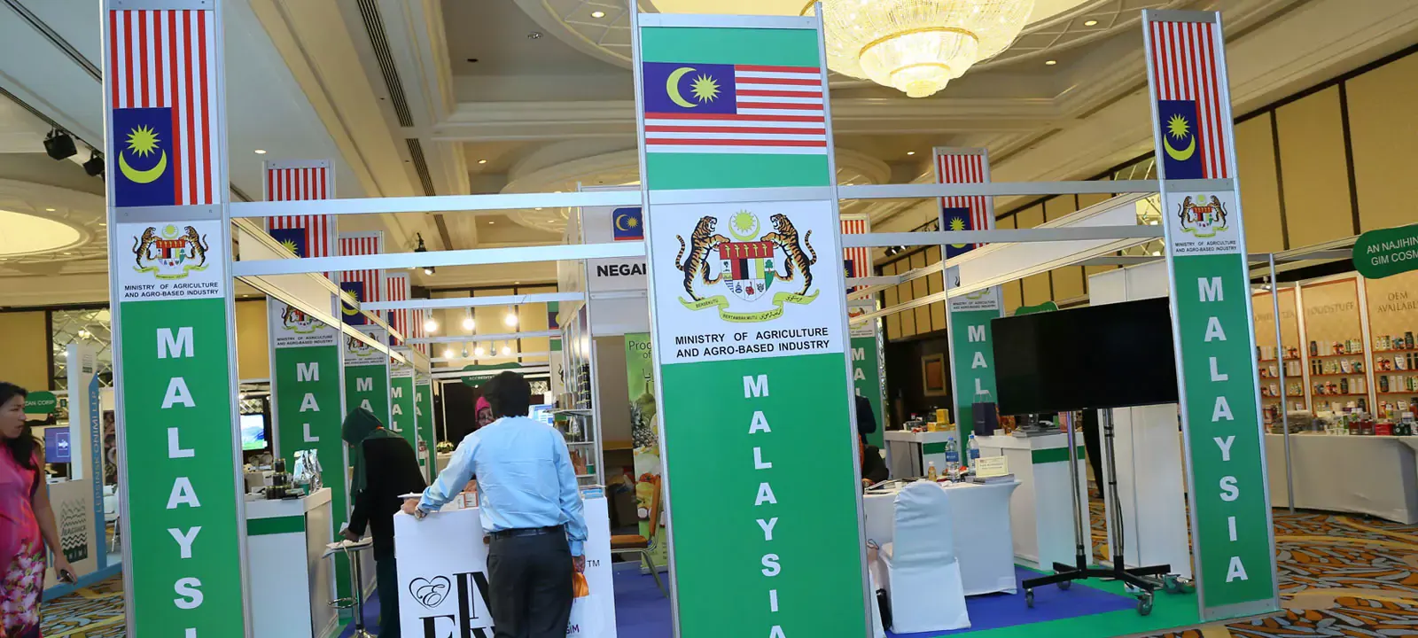Exhibition graphics and large format printing produced in Dubai