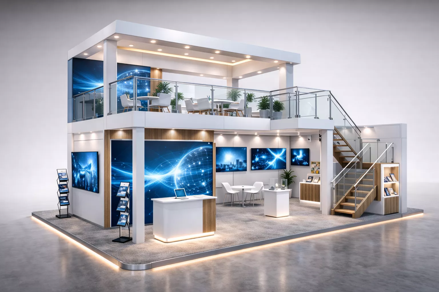 Double Decker Exhibition Stand Dubai UAE