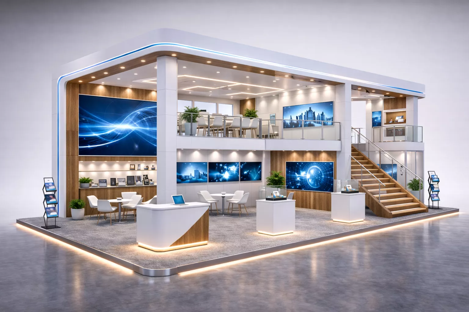 Double Decker Exhibition Stand Dubai UAE