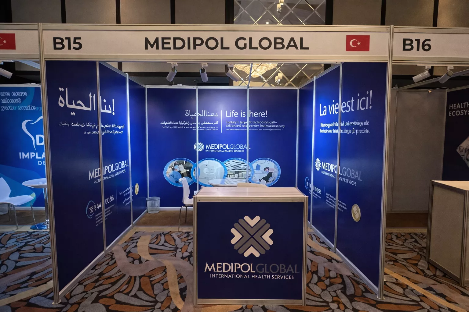 Branded shell scheme stand design in Dubai