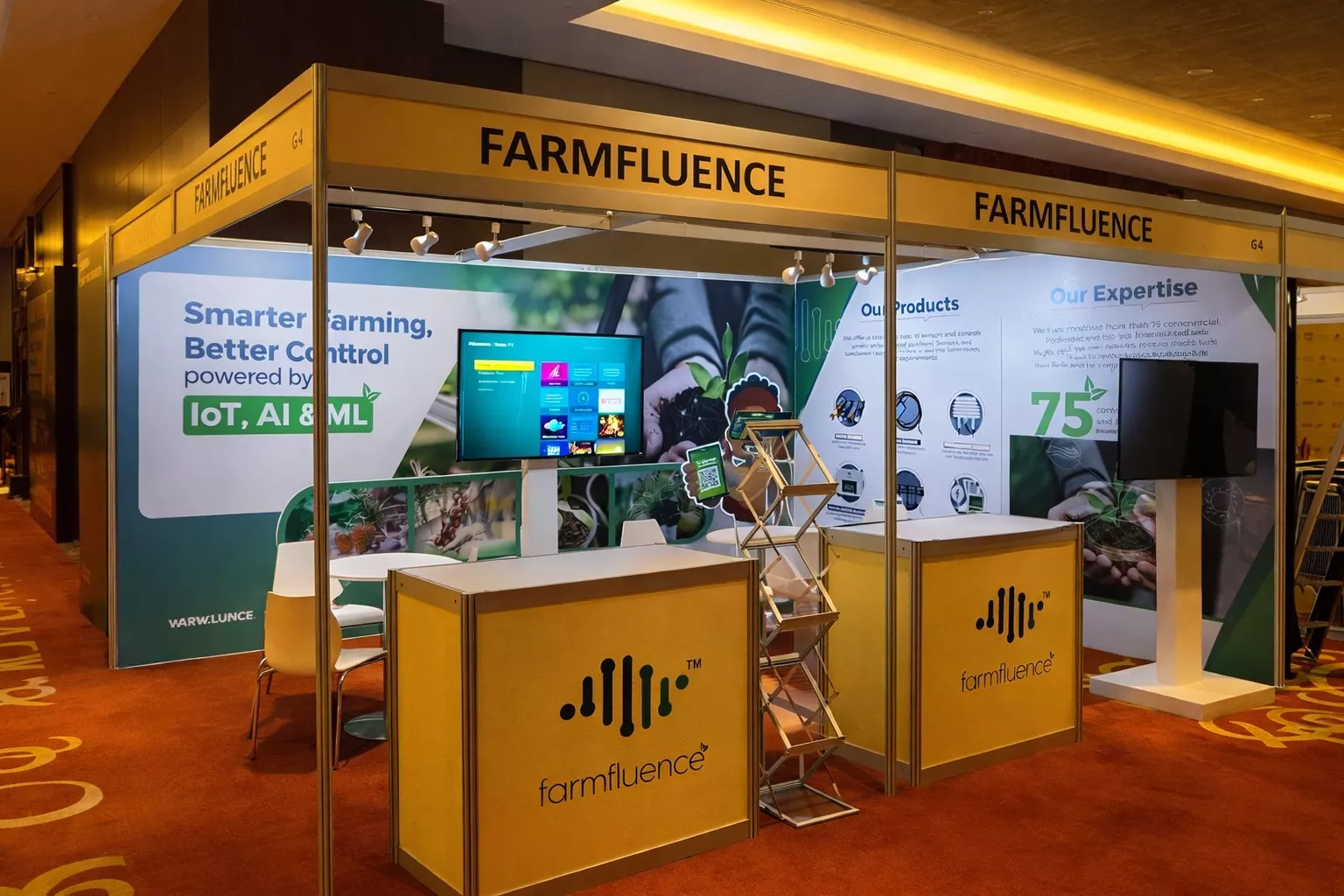 Modular shell scheme booth design in Dubai UAE