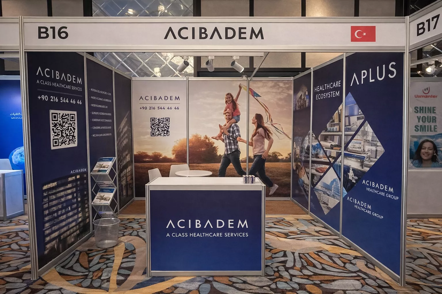 Portable shell scheme booth in UAE