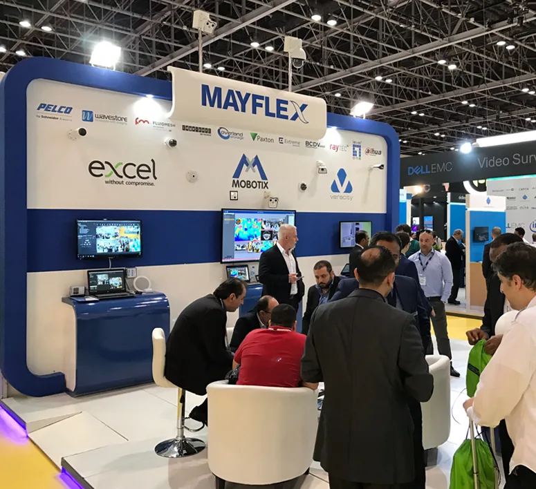 Dealer and partner meet event with product display area in Dubai